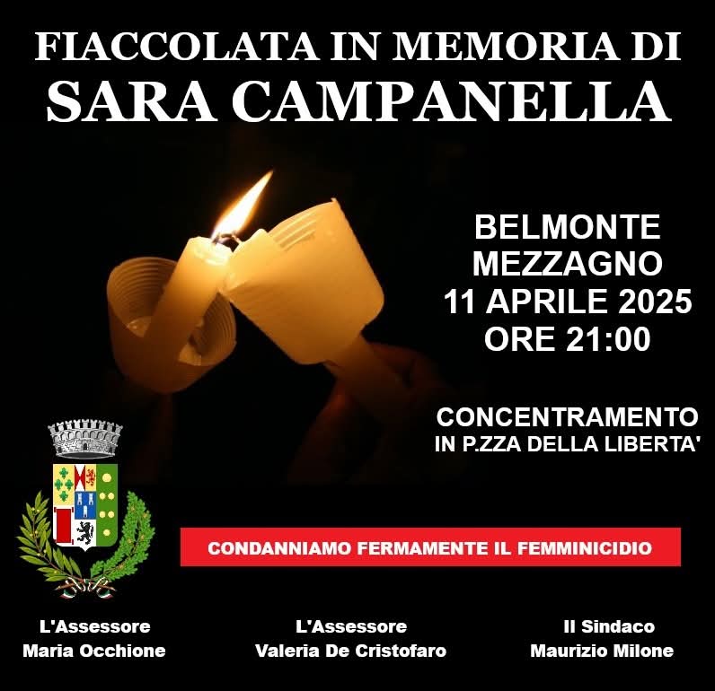 FIACCOLATA IN MEMORIA DI SARA CAMPANELLA